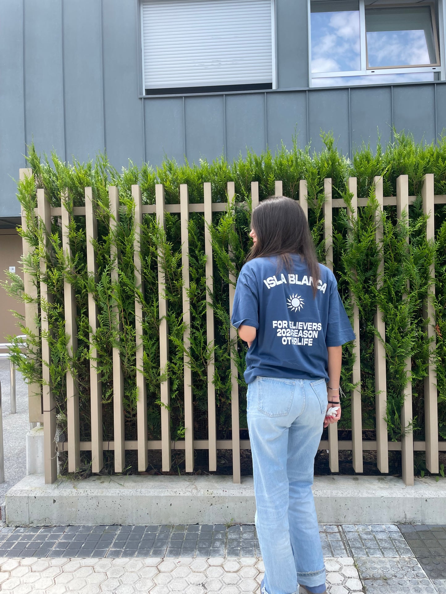 Isla Blanca blue tee