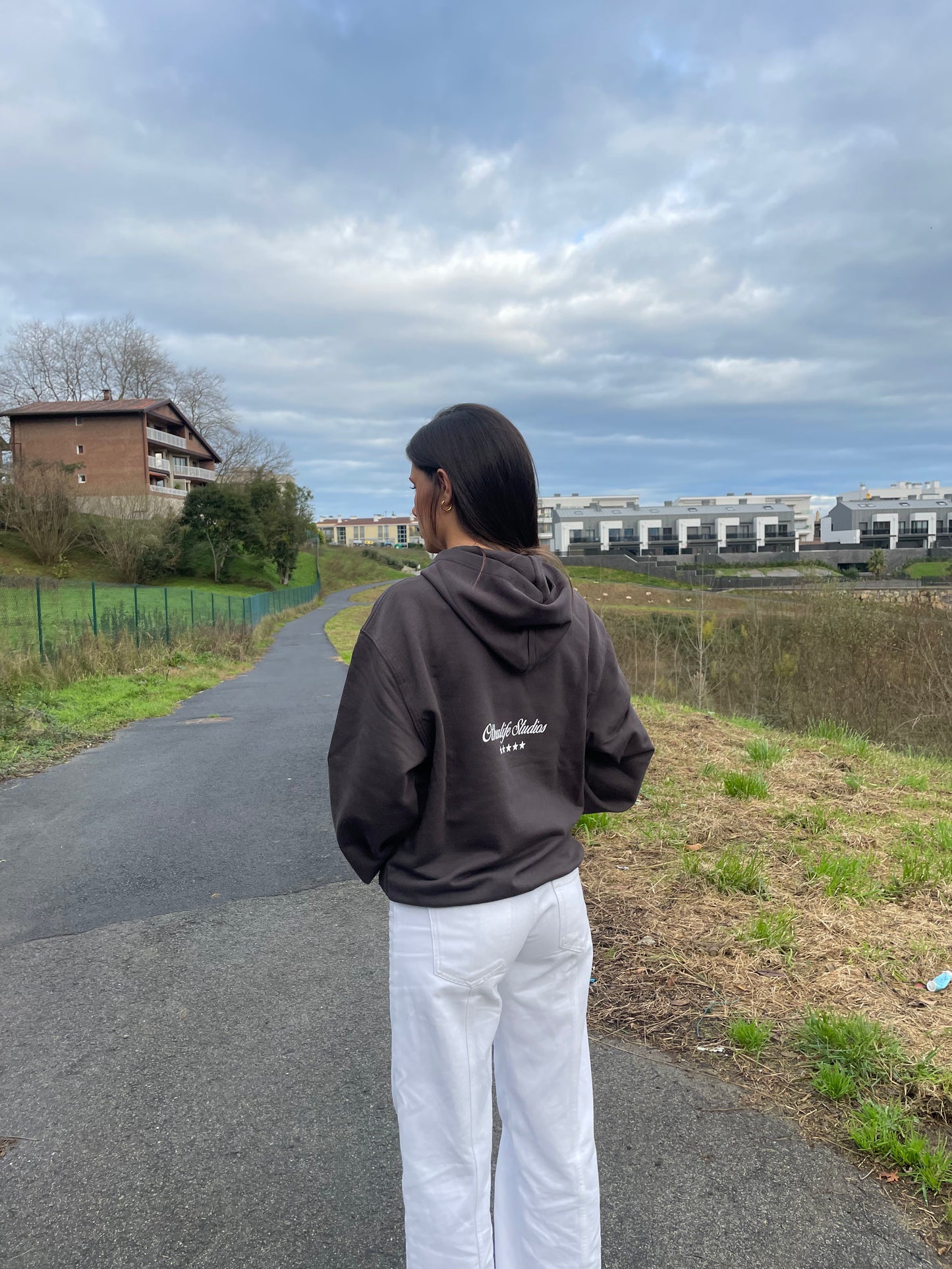 Still Winter vintage black hoodie