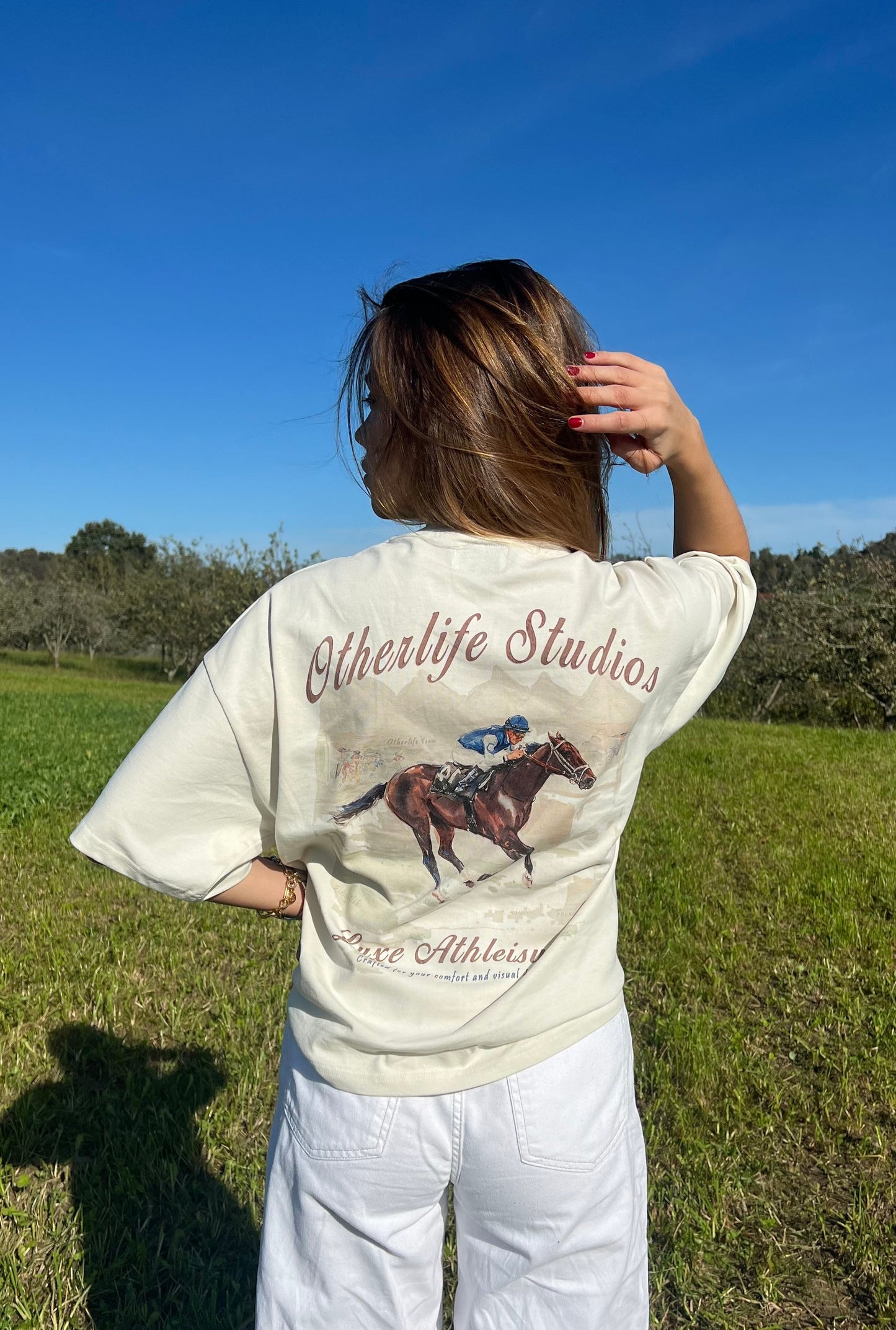 Vintage white boxy tee