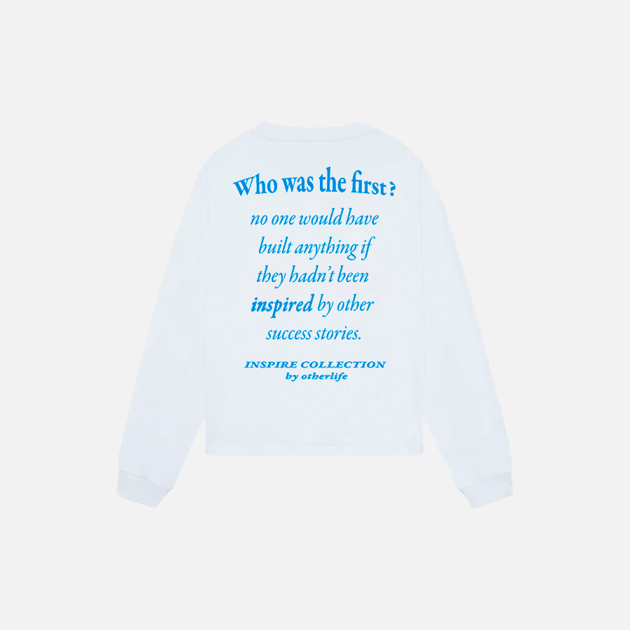 Success stories white longsleeve