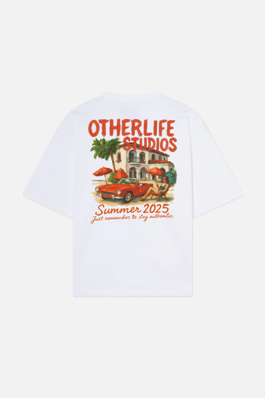 Villa white boxy tee